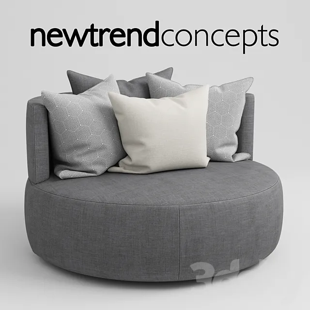 Newtrend Concepts DIVA Armchair 3DS Max Model