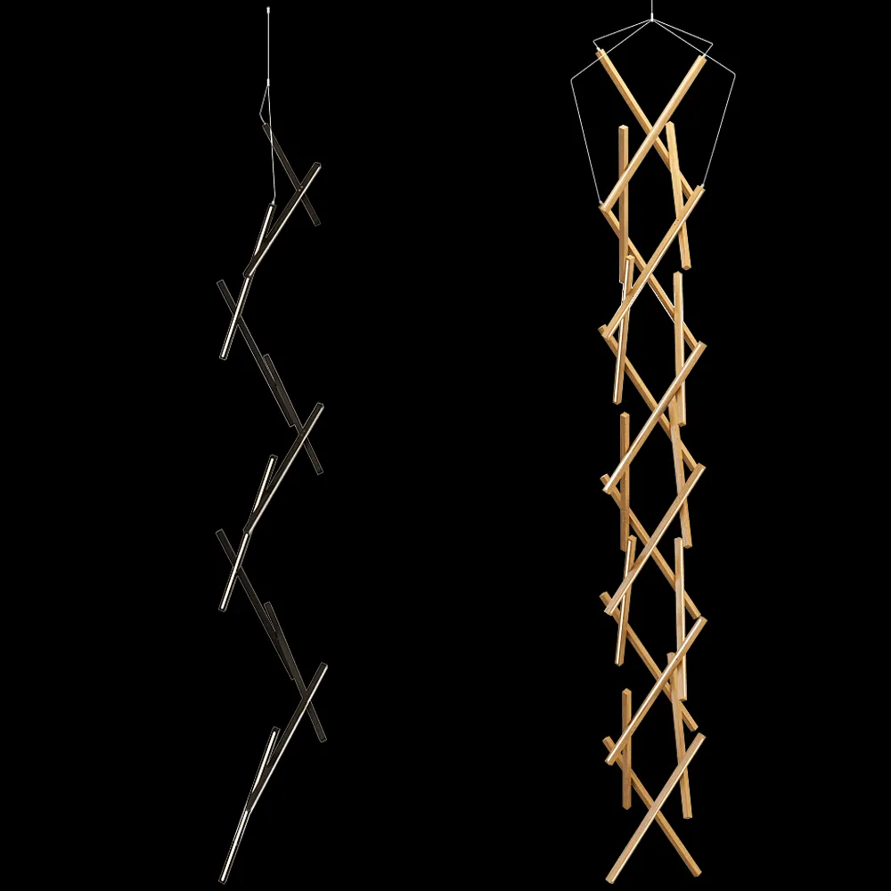 NEXT LEVEL DESIGN STUDIO – Chandelier DNA vertical 3ds Max