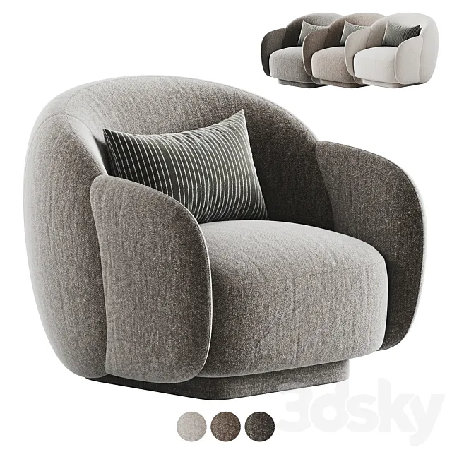 Nice Armchair by Bruno Moinard Editions 3ds Max