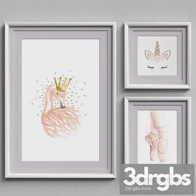 Nice picture frames set 17 3dsmax Download