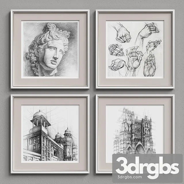 Nice picture frames set 233