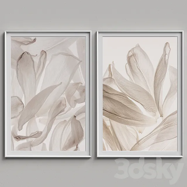 Nice Picture Frames Set 60 3ds Max