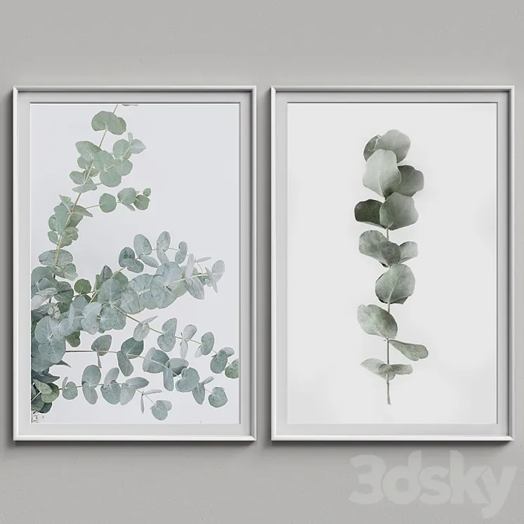 Nice Picture Frames Set 71 3DS Max