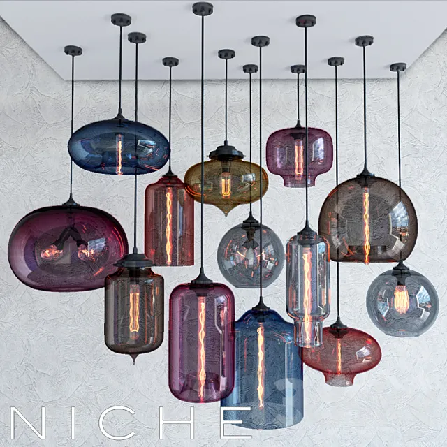 NICHE MODERN PENDANT LIGHTING 3DSMax File