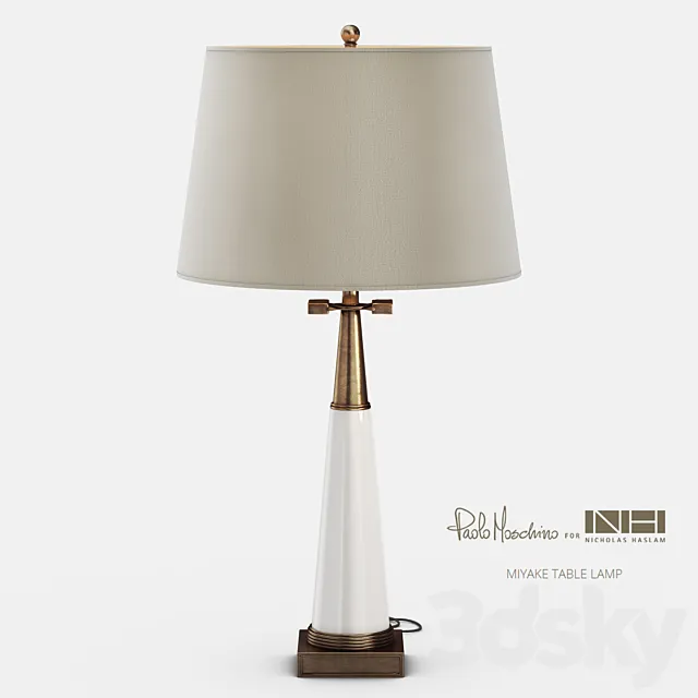 Nicholas Haslam Miyake Table Lamp 3ds Max