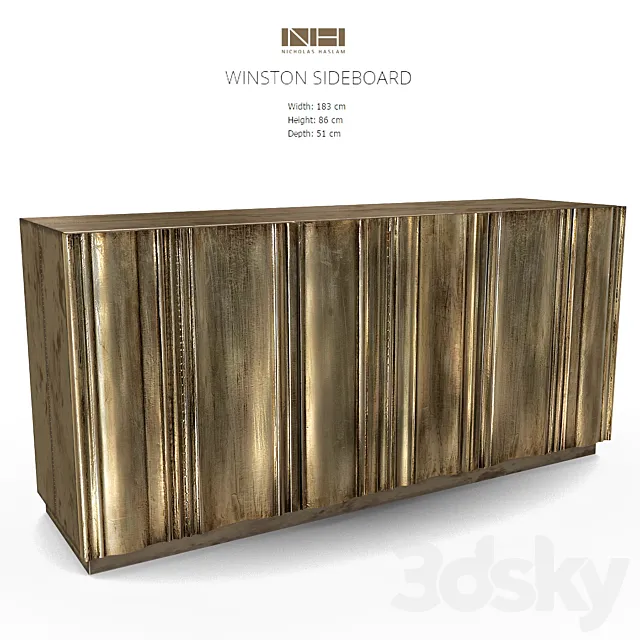 Nicholas Haslam WINSTON SIDEBOARD 3DS Max Model