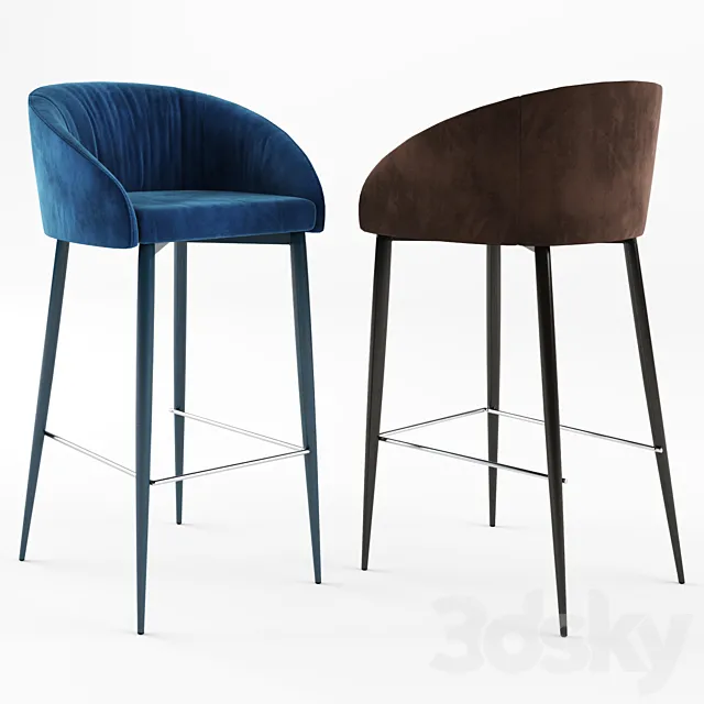 Nicolas Elbe bar stool 3DS Max Model