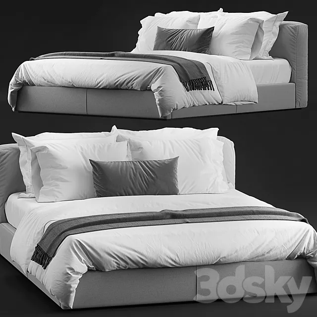 Nicoline Italia Soft bed 3ds Max