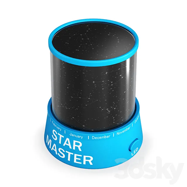 Night light projector BRADEX Starry sky 3ds Max