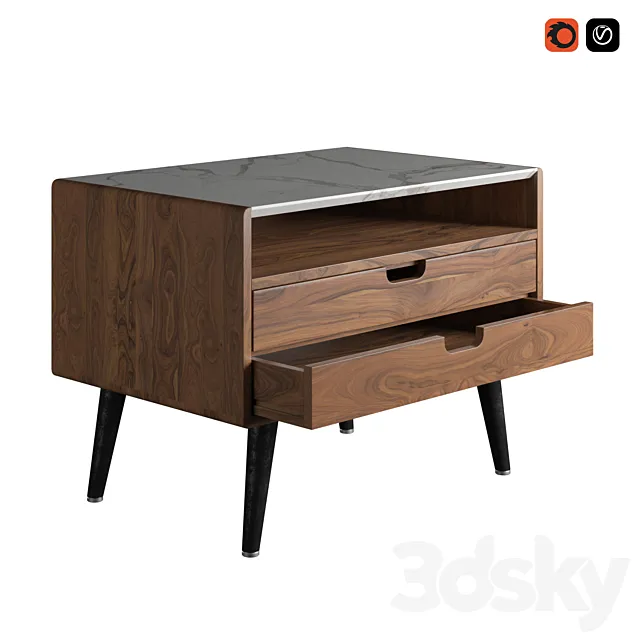 Nightstand bedside table 1 3DSMax File