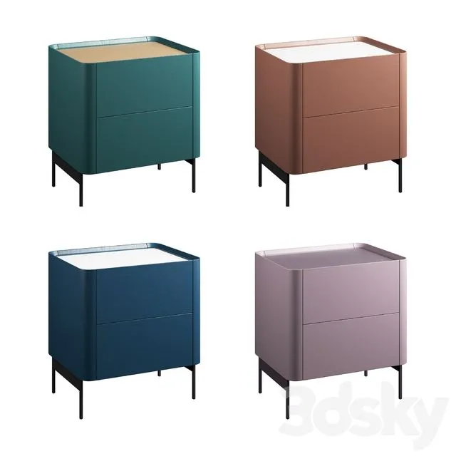 Nightstand Iris Modern 3dsMax Model