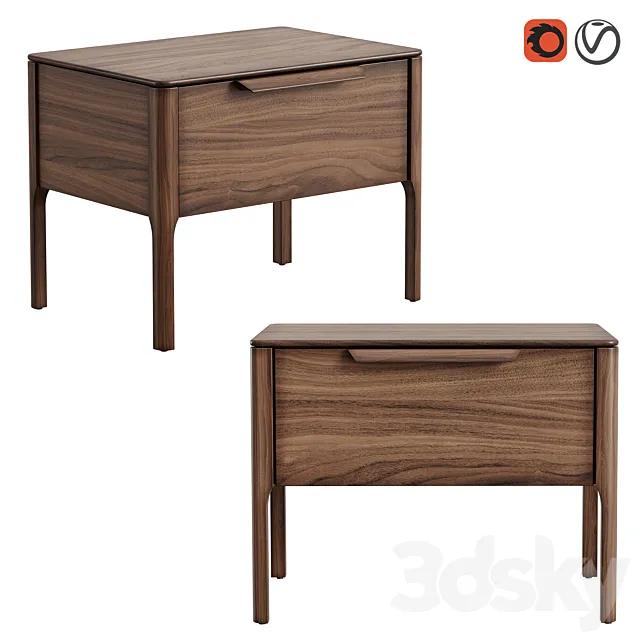 Nightstand MODIS Interiors from the LOUNGE collection 3DS Max Model