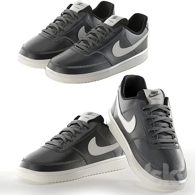 Nike-Court-Vision-Low Sneakers 3ds Max