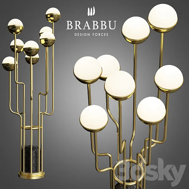 Niku floor lamp brabbu 3DS Max Model