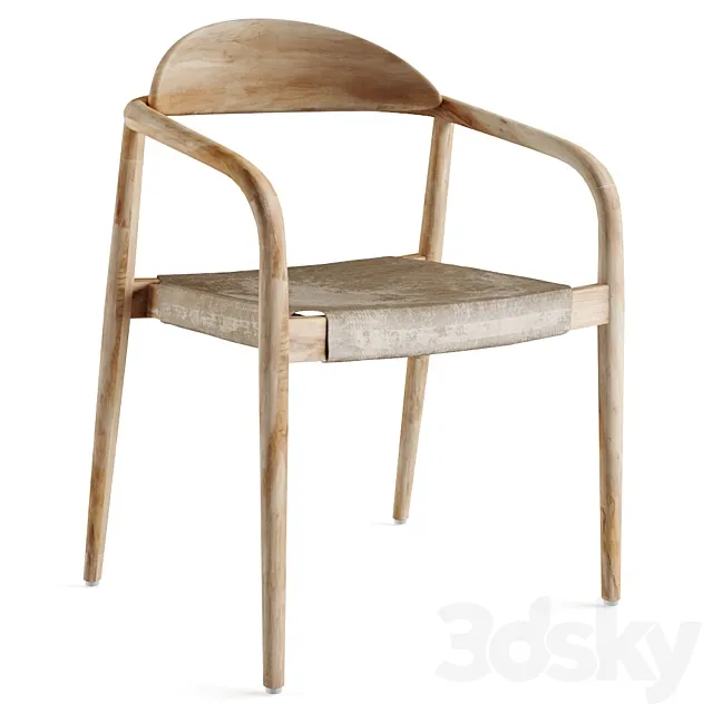 Nina Chair Scandinavian style 3DS Max Model