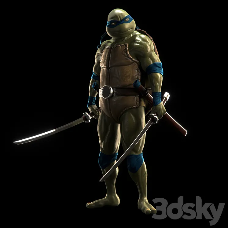 Ninja Turtle – Leonardo 3DS Max