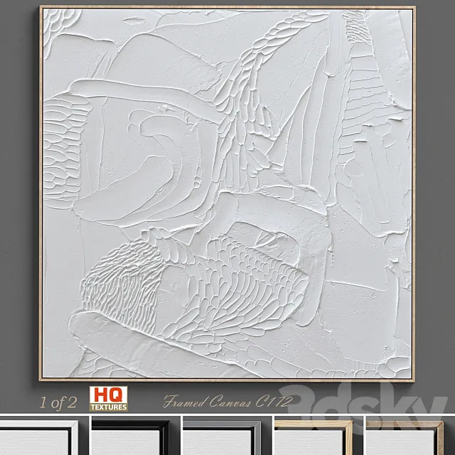 Ninos Textured Wall Art C-172 3DSMax File