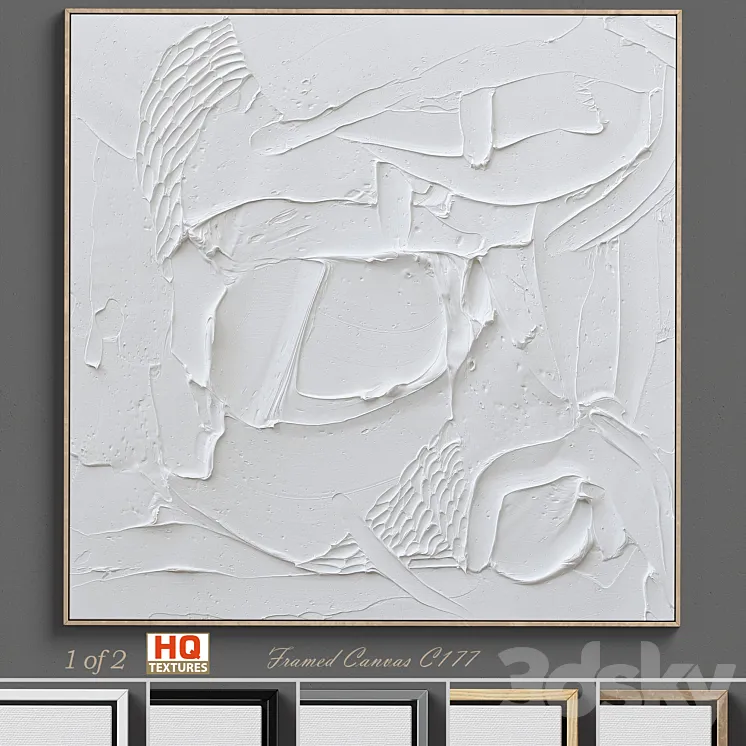 Ninos Textured Wall Art C-177 3DS Max