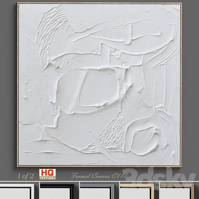 Ninos Textured Wall Art C-177 3DSMax File