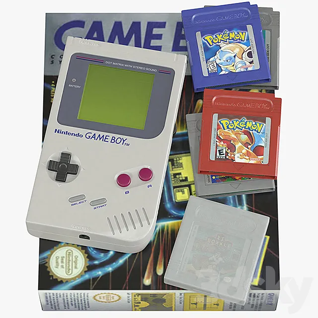 Nintendo Game Boy 3DSMax File