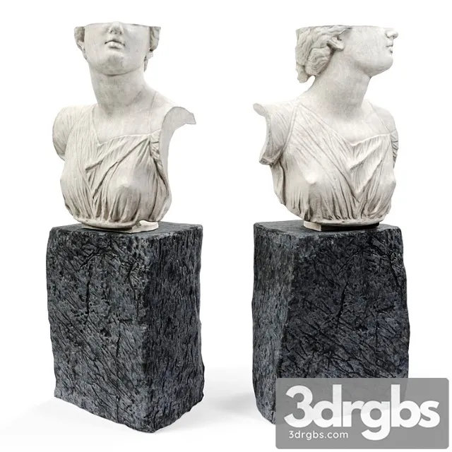 Nioba bust pedestal