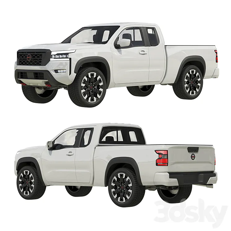 Nissan Frontier King Cab 2022 3DS Max Model
