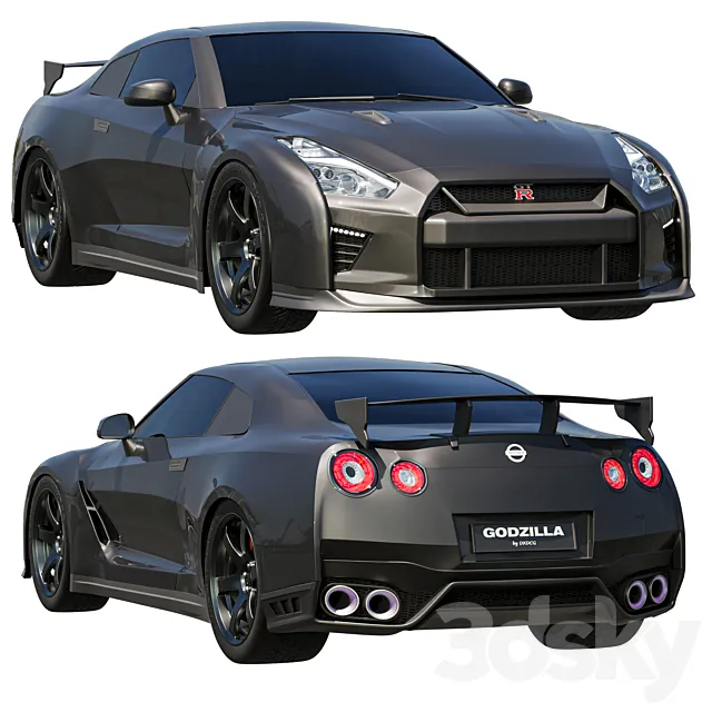 Nissan GTR R35 Godzilla 3ds Max