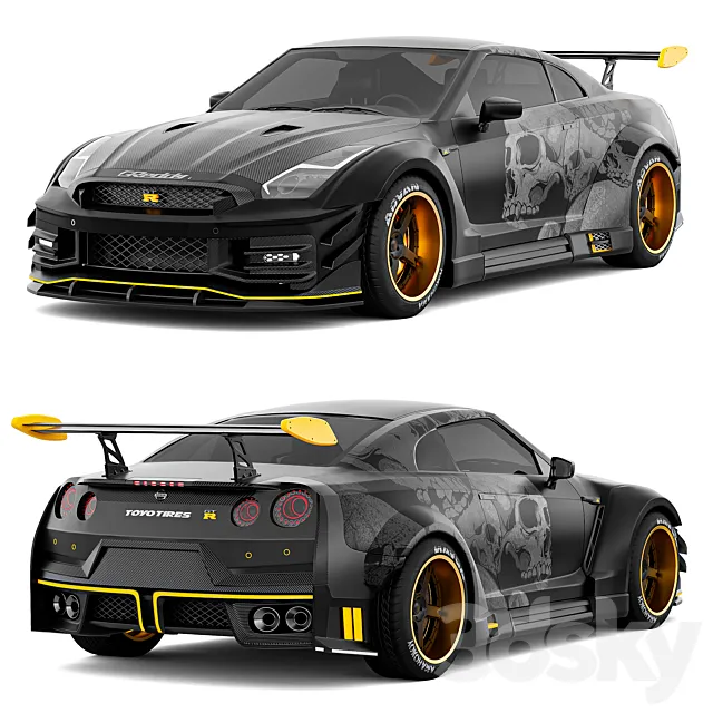 Nissan GTR R35 Nismo 3DS Max Model