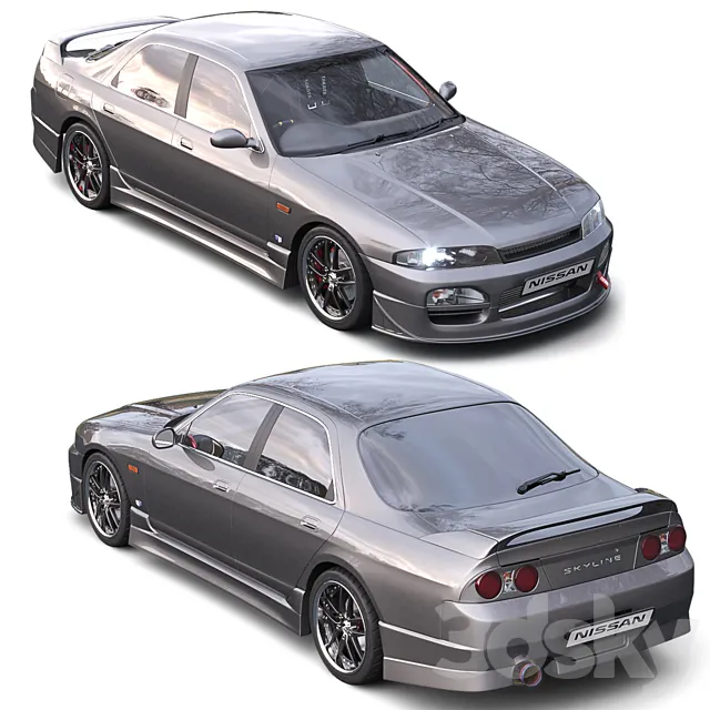 Nissan Skyline Hr33 3ds Max