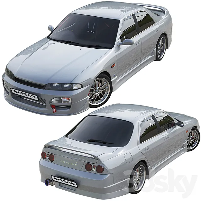Nissan Skyline Hr33 3ds Max
