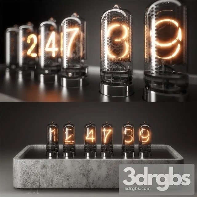 Nixie Light Clock 3dsmax Download