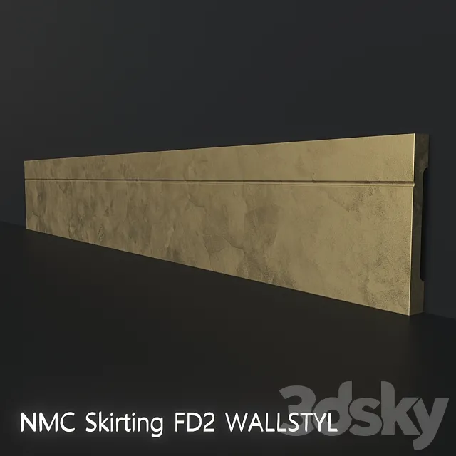 NMC Skirting Board FD2 WALLSTYL 3ds Max