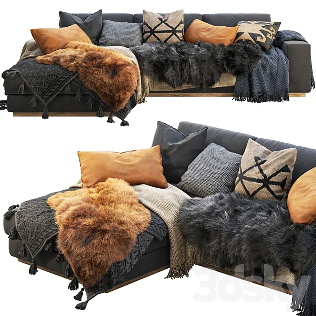 Noah Sectional Sofa 3DSMax File