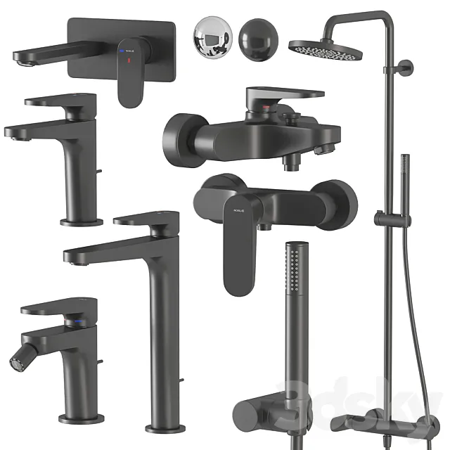 Nobili YOYO shower and faucet set 3ds Max