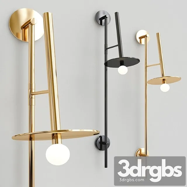 Nodes large pivot wall sconce