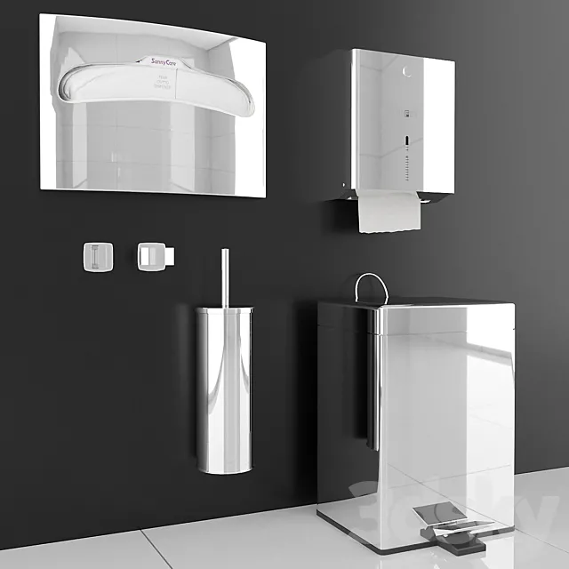 NOFER toiletSETgloss # 12 3DS Max Model