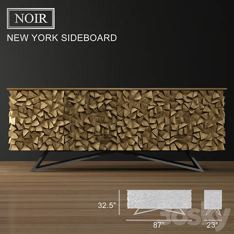 NOIR NEW YORK SIDEBOARD 3DS Max