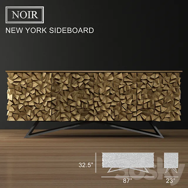 NOIR NEW YORK SIDEBOARD 3DSMax File