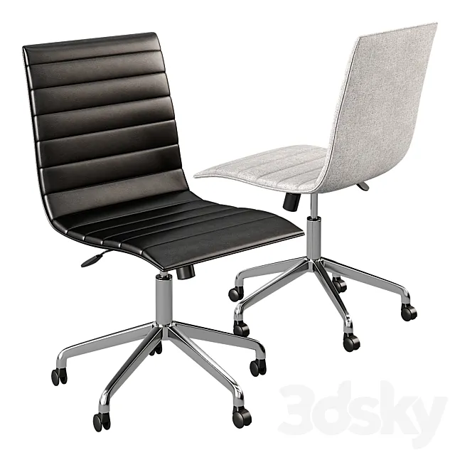 Noir Task Office chair from Global Allies 3DS Max Model