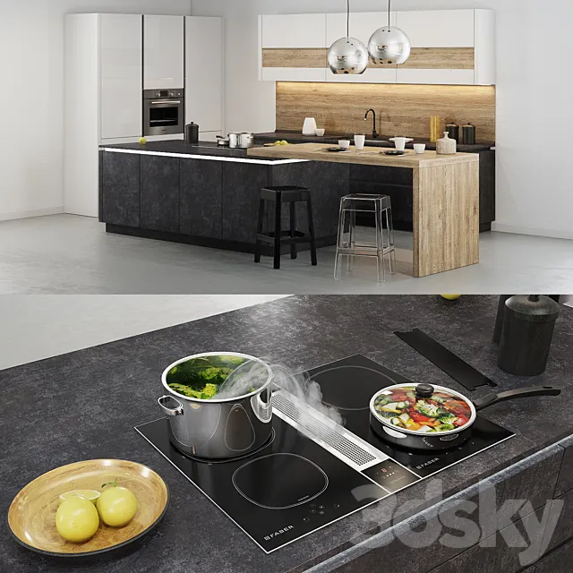 Nolte kuchen (Beton) 3ds Max