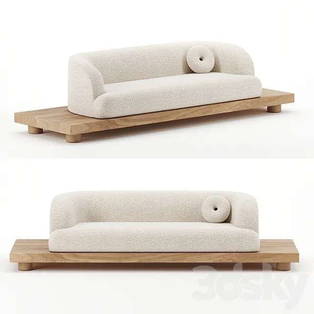 Nomad sofa by Emmanuelle Simon 3ds Max