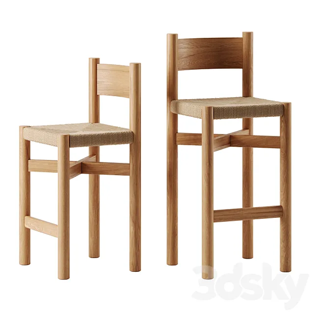 Nonna bar stool by House of Leon 3ds Max