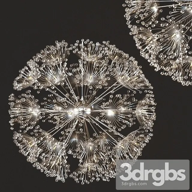 Norbic modern brief K9 crystal flower 3dsmax Download
