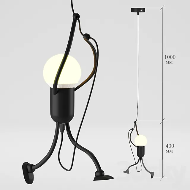 nordic chandelier 3ds Max