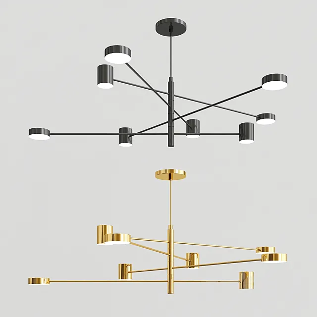 NORDIC GARNER – MODERN LOFT CHANDELIER 3ds Max