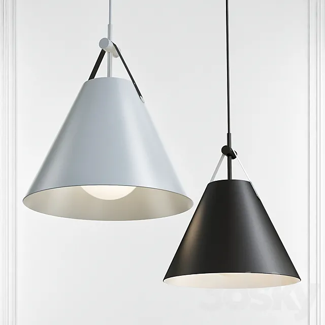 Nordic Simple Speaker Pendant Lights 3DS Max Model