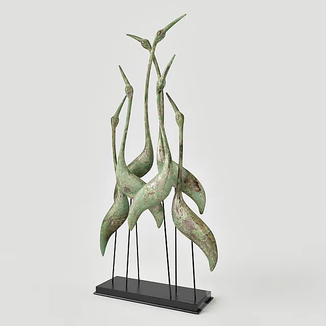 Norfolk Bird Sculpture 3DS Max Model