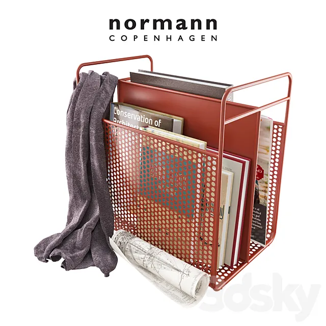 Normann Copenhagen Analog Magazine Rack 3DS Max Model