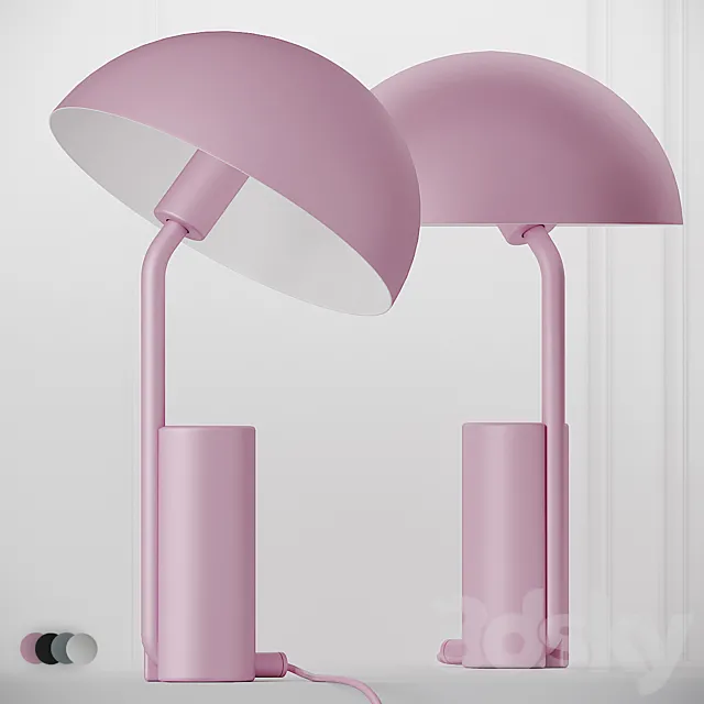 Normann Copenhagen Cap Table Lamps 4 Colors 3DS Max Model