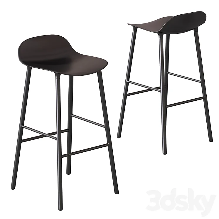 Normann Copenhagen Form bar stool 3DS Max
